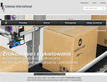 Tablet Screenshot of coleman.pl